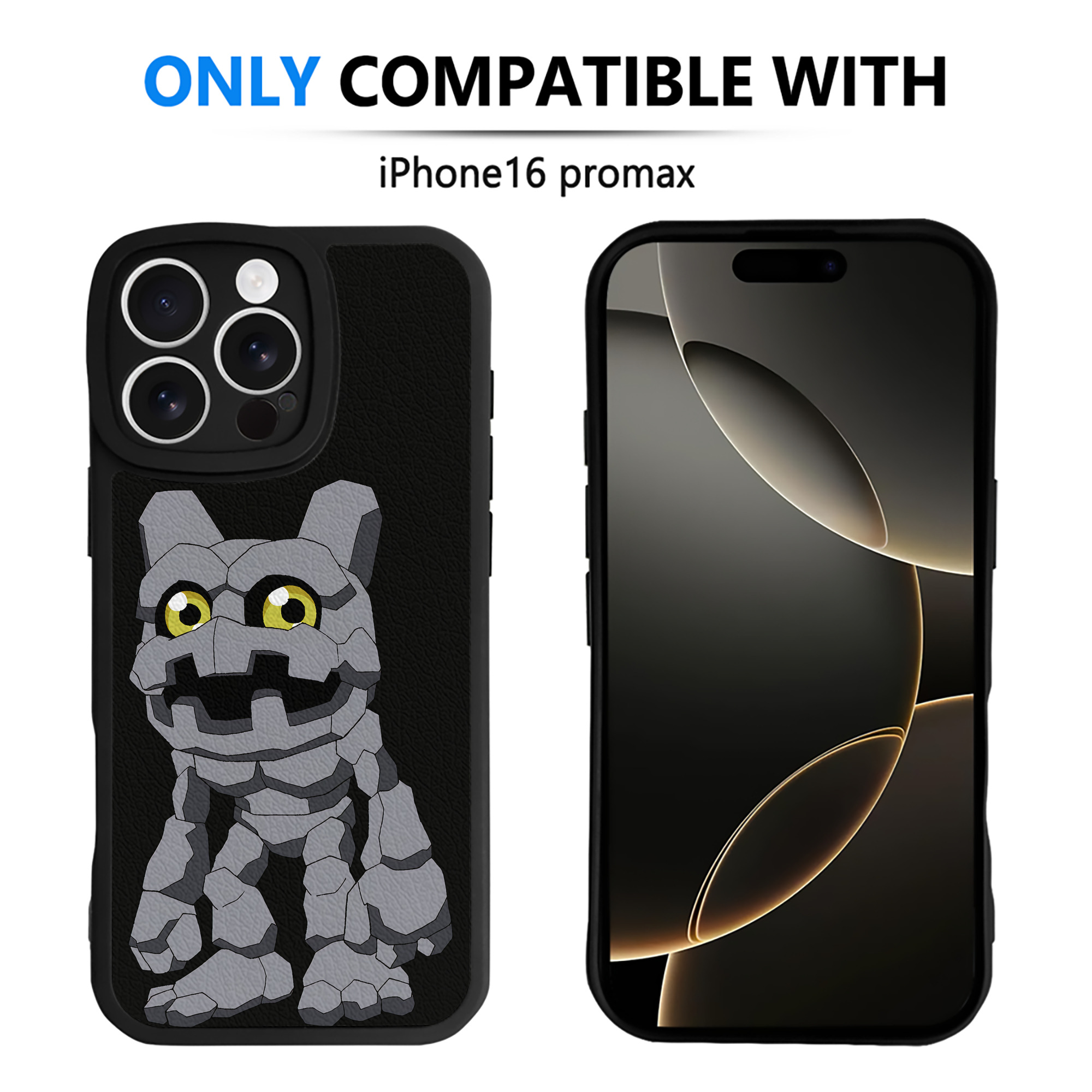（画像用） Digimon デジタルモンスター/デジモン 【iPhone 16シリーズ対応】シリコンスマホケース（レザー調） 材質：シリコン